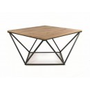 Стол журнальный SIGNAL SILVER A дуб артизан/черный, 80/80